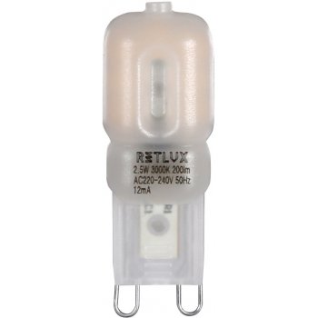 Retlux RLL 293 G9 žárovka LED 2,5W teplá bílá