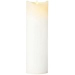 SIRIUS LED svíčka na baterii vosková Sara, Ø 7,5 × 25 cm, bílá 2× AA – Hledejceny.cz