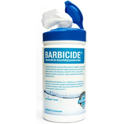 ACTIVESHOP BARBICIDE Vlhčené dezinfekční ubrousky na všechny povrchy 120 ks – Sleviste.cz