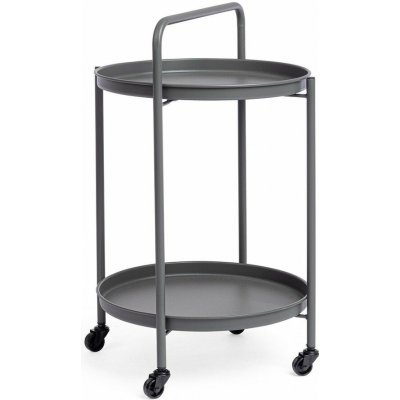 Yes Everyday Austin servírovací stolek šedá/tmavá – Zboží Mobilmania