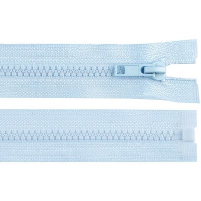 Kostěný zip dělitelný, délka 65 cm - pomněnkově modrý – Hledejceny.cz