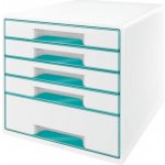 Leitz Wow box 5 zásuvek ledově modrý – Zbozi.Blesk.cz