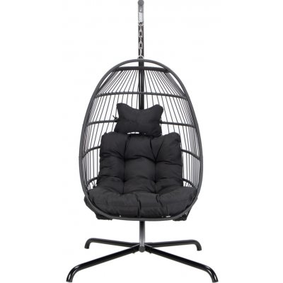 HOME DELUXE Závěsné křeslo LOMA 1-místný černá – Zboží Mobilmania