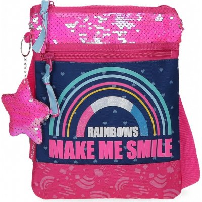 Joummabags Movom Glitter Rainbow Flat růžová – Zboží Dáma