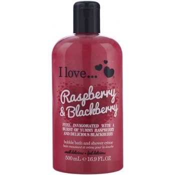 I Love Bubble Bath & Shower Crème Raspberry Blackberry sprchový krém 500 ml