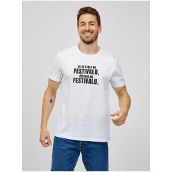 Zoot.Original pánské tričko Co se stane na festivalu zůstane na festivalu Bílé