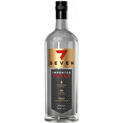 Seven Vodka 38% 1 l (holá láhev) – Zboží Dáma