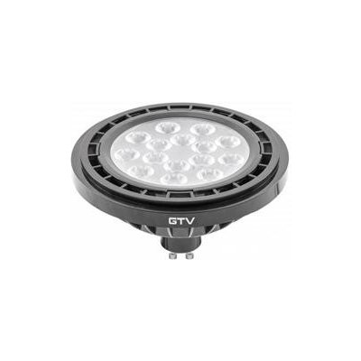 GTV LED A-G, ES111, 4000K, GU10, 12.5W, AC220-240V, 40°, 1250lm, 109mA, černá