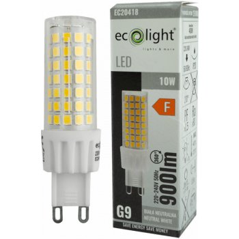 ECO LIGHT LED žárovka G9 10W neutrální bílá