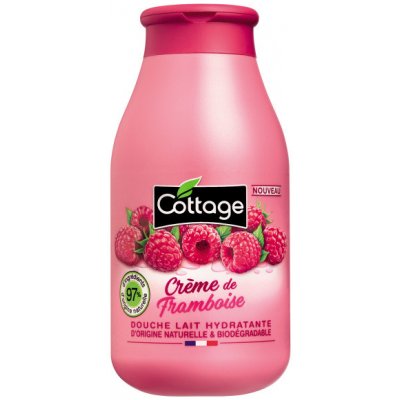 Cottage Moisturizing Shower Milk Raspberry cream sprchové mléko 97% přírodní 250 ml – Zboží Mobilmania