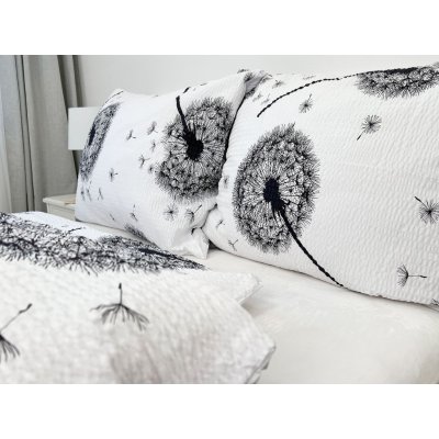 Písecké lůžkoviny krep Pampelišky bílé knoflík 45 x 65 cm – Zbozi.Blesk.cz