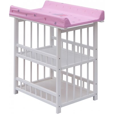 Scarlett Přebalovací pult Jáš Bílý - Slon - Růžový – Zboží Dáma