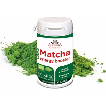 Altevita Bio matcha organic energy booster 80 kapslí