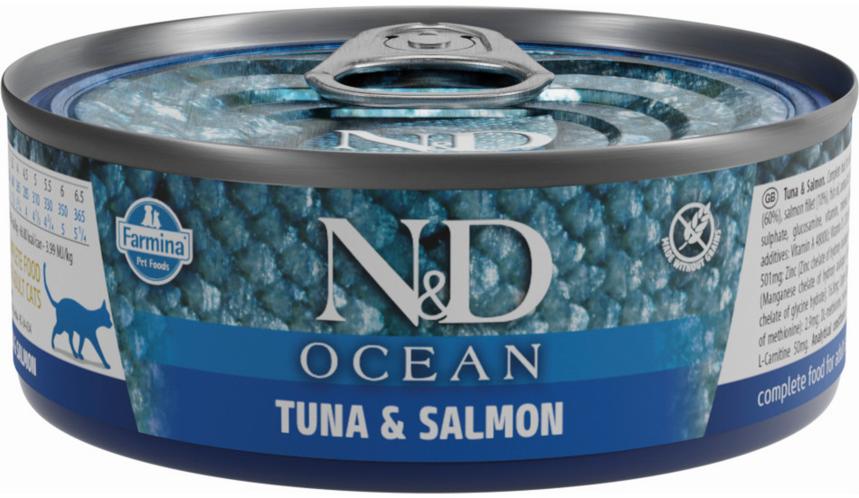 N&D CAT OCEAN Adult Tuna & Salmon 70 g