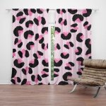 Sablio Závěs Růžový gepard: 2ks 140x250cm – Hledejceny.cz
