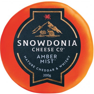 Snowdonia Sýr Cheddar AMBER MIST s whisky 200 g – Zboží Dáma Snowdonia Sýr Cheddar AMBER MIST s whisky 200 g – Zboží Dáma