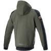 Bunda na motorku Alpinestars SEKTOR 2 TECH HOODIE zeleno-černo-oranžová