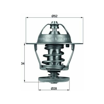 Termostat chladící kapaliny MAHLE ORIGINAL TX 68 88D (TX6888D) | Zboží Auto
