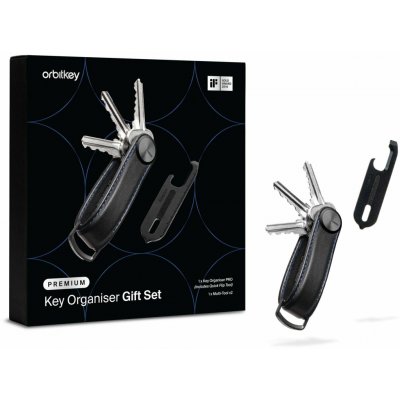 Klíčenka a multitoolu Orbitkey Key Organiser Crazy Horse + Multitool V2 Set Black – Hledejceny.cz