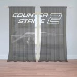 Sablio Záclony Counter Strike 2 AK: 2ks 150x250cm – Zboží Mobilmania