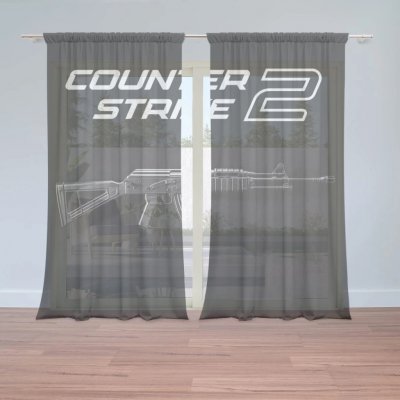 Sablio Záclony Counter Strike 2 AK: 2ks 150x250cm – Zboží Mobilmania