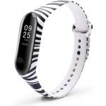 Mi-band.cz Xiaomi Náhradní náramek Mi Band 3/4 Zebra MIBANDCZX00069 – Zboží Živě