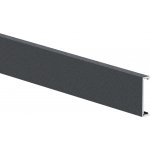 umakov-cz Hliníková fasádní lišta, 25 x 6 – 6,0 m – Antracit RAL 7016 – Hledejceny.cz