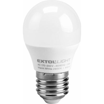 Extol žárovka LED mini, 5W, 410lm, E14, teplá bílá