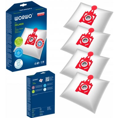 Sáčky WORWO ZMB03K Pro ZELMER 49.4200 SAF-Bag 4 ks sáčků – Hledejceny.cz