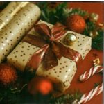 Nekupto Vánoční kartičky na dárky Dárek 6,5 x 6,5 cm 6 kusů – Zboží Dáma