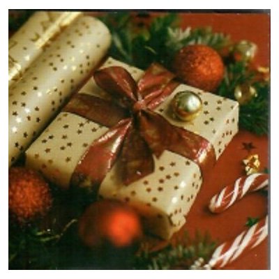 Nekupto Vánoční kartičky na dárky Dárek 6,5 x 6,5 cm 6 kusů – Zboží Dáma