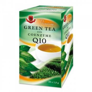 Herbex Premium Green Tea Zelený čaj s Q10 20 x 1,5 g