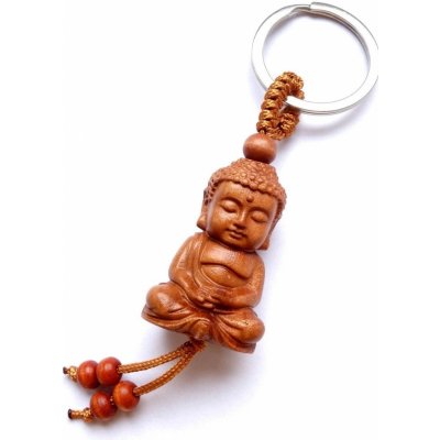 Přívěsek na klíče Dřevěný Buddha Wood 2242 Blingstar