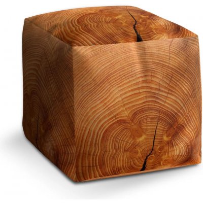 Sablio Taburet Cube Dřevo 2: 40x40x40 cm – Hledejceny.cz