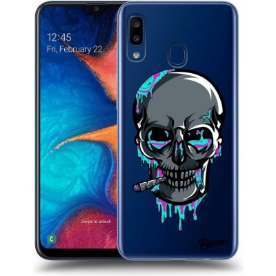 Pouzdro Picasee silikonové Samsung Galaxy A20e A202F - EARTH - Lebka 3.0 čiré – Zboží Mobilmania