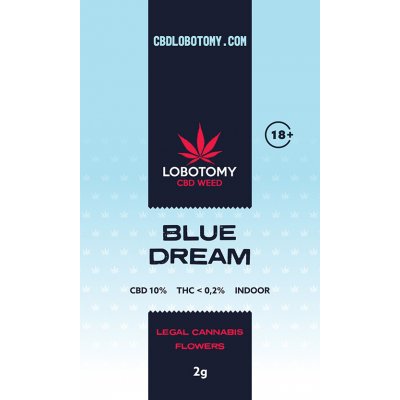Lobotomy Blackberry Indoor R CBD 10% THC 0,2% 2 g – Hledejceny.cz