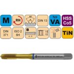 Závitník strojní M10x1,5 ISO2 HSSCo5 TiN DIN 371 B – Hledejceny.cz