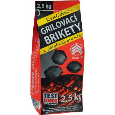 SERVIS LES Grilovací brikety 2,5 kg – Hledejceny.cz