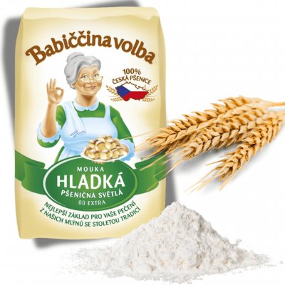 Babiččina volba pšeničná mouka hladká, 1kg – Zboží Dáma