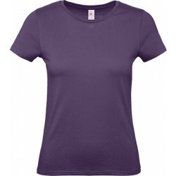 B&C Základní dámské bavlněné tričko fialová švestková