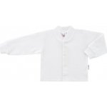 ESITO kojenecký kabátek bavlněný jednobarevný bílá – Zboží Mobilmania