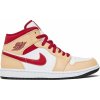 Pánské basketbalové boty Nike Jordan 1 Mid Light Curry Cardinal