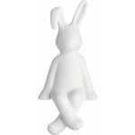 Storefactory Velikonoční dekorace PELLE 13 cm, bílá barva, porcelán – Zboží Mobilmania