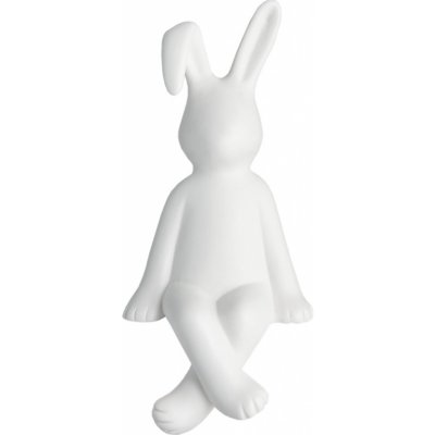 Storefactory Velikonoční dekorace PELLE 13 cm, bílá barva, porcelán – Zboží Mobilmania