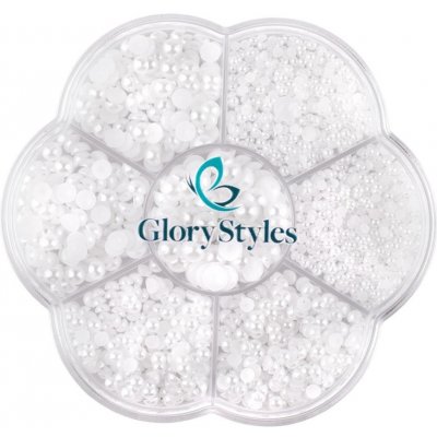 GloryStyles Dekorační perly bílá – Zboží Dáma