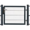 Pletiva Jednokřídlá brána Premium s cylindrickou vložkou antracitová 100 x 100 cm