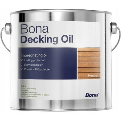 Olej na terasy Bona Decking Oil neutrální - 2,5 L – Sleviste.cz