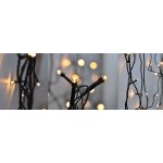 Solight LED venkovní vánoční řetěz 400 LED 20m přívod 5m 8 funkcí IP44 teplá bílá1V07 – Hledejceny.cz