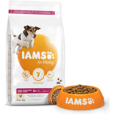 Iams Dog Senior Small & Medium s kuřecím masem 3 kg – Zboží Mobilmania