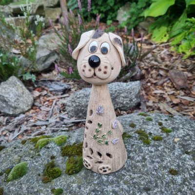 NEBE DOMA Keramický pes s levandulí Velikost: 30 cm – Hledejceny.cz